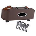 thumbnail image 4 of jinwen Car Backseat Organizer Storage Box Creative Waterproof Back Seat Storage Box Brown, 4 of 9