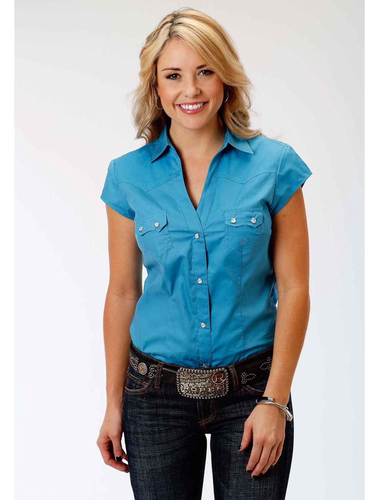 Roper 0265 Ladies Cap Sleeve Western 