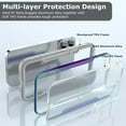 thumbnail image 4 of Compatible with iPhone 14 Pro Max Case,Shockproof Military Protection Slim Cases Phone Covers Clear for iPhone 14 Pro Max 6.7 inch- Color, 4 of 6