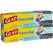 Glad Press’n Seal Plastic Wrap, 140 Sq Ft Roll, 2 Ct