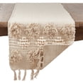 thumbnail image 3 of Saro Lifestyle Tufted Cotton Table Runner, 3 of 5