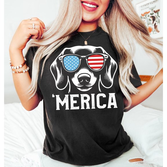 Merica Dachshund Shirt, 4th of July Doxie Tee, Patriotic Dog Mom Shirt, Dachshund Lover Gift, Doxie Mom Shirt, Dachshund 4th of July shirt