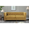 thumbnail image 2 of Uspridefurniture Lisette Velvet 3Pcs Living Room Set, Yellow, 2 of 5