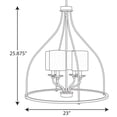 thumbnail image 2 of Bonita Collection Four-Light Black Foyer Chandelier, 2 of 2