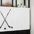 thumbnail image 6 of Ice Hockey Valances for Windows Farmhouse Kitchen Curtains Valances Rod Pocket Valance Curtains for Kitchen Windows Modern Minimalist Ball Sports Game Art Window Valances for Bathroom Bedroom 42"x12", 6 of 6