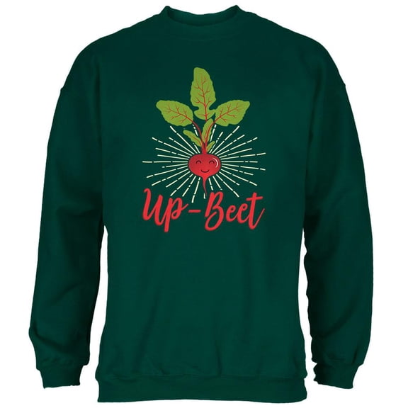 Vegetable Beet Upbeat Up-Beet Mens Sweatshirt Forest Green LG