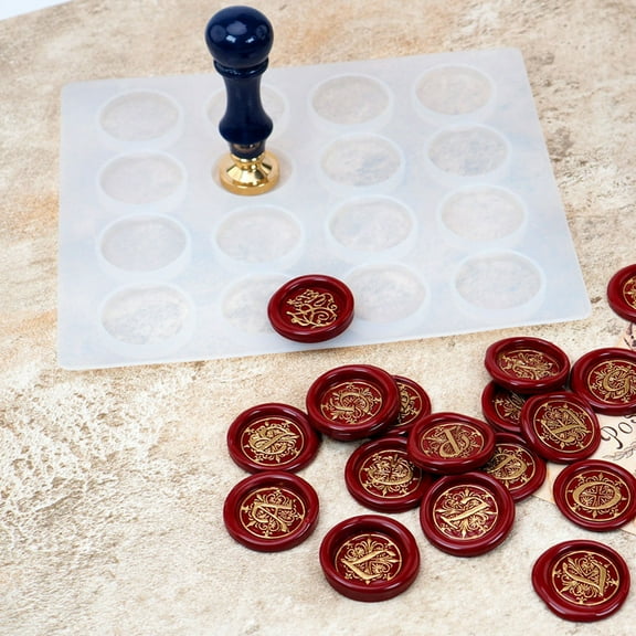 KHBUAB Silicone Casting Moulds Wax Seal Stamp Frame 16-Cavity For Family Activities Experienced Users Durable