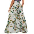 thumbnail image 5 of Women Boho Beach Pants  High Waist Casual Loose Flared Wide Leg Straight Printing Beach Trousers, 5 of 5