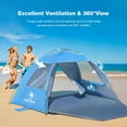 thumbnail image 6 of Beach Tent UPF 50+  Shelter for 2/3/5/6 Person, Lightweight Portable  Shade with Sand Anchor, 6 of 6