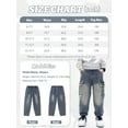 thumbnail image 4 of Rolanko Boys Baggy Jeans Elastic Straight fit Stretch Denim Pants Loose Kids Clothes 4-14 Years, 4 of 6
