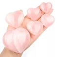 thumbnail image 2 of HOOUN Natural Pink Rose Quartz Crystal Carved Heart Shaped Healing Love Gemstone Gift-40mm, 2 of 9