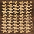 thumbnail image 1 of Ahgly Company Indoor Square Abstract Gold Abstract Area Rugs, 5' Square, 1 of 6