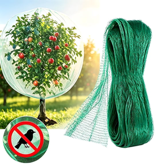 Bird Netting 157x197in - Heavy Duty Garden Mesh Net, Protect Fruit Trees & Vegetables from Birds, Animals - Green