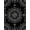 Black And White, Pattern 20, variant on ODIKA Snake Stars Mushroom Motif Divination Runway Round Gothic Boho Refined Non-Slip Chair-Friendly for Home Office, Gaming Room, Under Desk