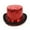 A1#-Red, variant on Men's Sequin Top Hat, Tall Sparkly Bowler Magician Performance Dress Cap