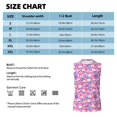 thumbnail image 5 of Yiaed Skull Blue Flower Print Men's Singlet Vests Summer Running Muscle Tank Tops Gym Undershirt Round Neck Sleeveless for man, 5 of 5