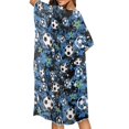 thumbnail image 5 of FKELYI Camo Blue Black Soccer Star Print Kimono Coverups for Women Soft Beach Cover Up Half Sleeve Summer Cardigan Bikini Cover Ups Resort Wear Casual Cruise Outfits, 5 of 6