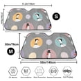 thumbnail image 3 of Uemuo Cute Geese Pattern Accordion Car Windshield Sun Shade, Foldable Reflective Sun Visor for Car, Reflector Windshield Sunshade-, 3 of 7