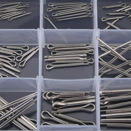 

Higoodz Stainless Steel Pins 150 Pcs Split-Cotter Pins Machinery Industry For Furniture Office Appliance Home