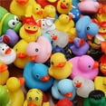 thumbnail image 2 of Moyic Juguetes de baño para Baby Shower, boya con sonido chirriante para apretar de pato amarillo grande, piscina, patos, juego divertido para niños Kits de decoración para fiestas 20 piezas Moyic HA041459-02, 2 of 6