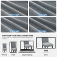 thumbnail image 6 of JIATER Chair Covers for Dining Room Stretch Washable Chair Slipcovers Protector Set of 4,Light Gray, 6 of 7