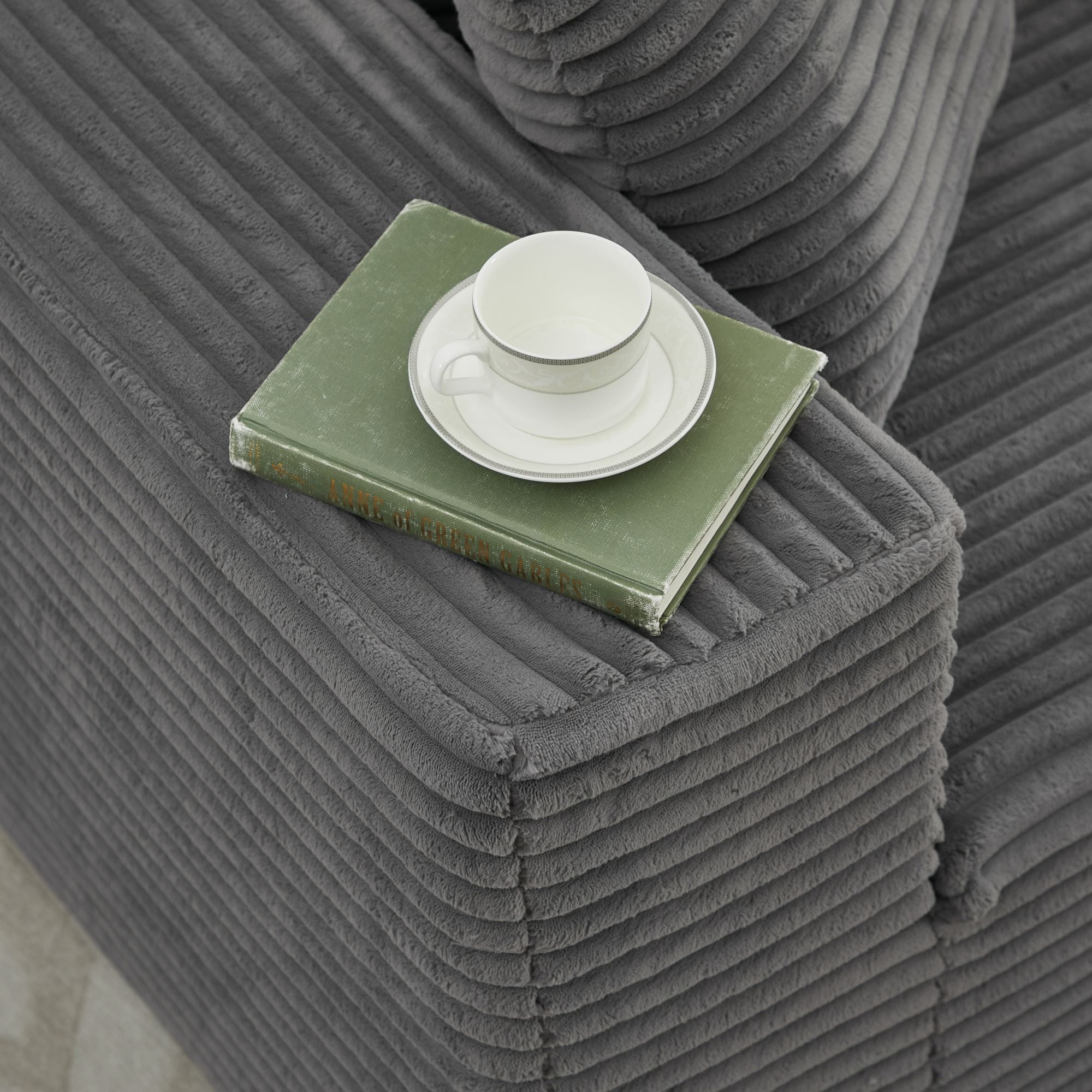 MAYEERTY Modular Sectional Single Seat - Gray, Extends L/U-Shaped Sofa