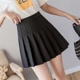 thumbnail image 1 of Minifalda negra, falda de tenis para mujer, Falda plisada de cintura alta, falda blanca Kawaii, pantalones cortos de tenis, faldas, uniforme escolar sólido para chica Tan Jianjun unisex, 1 of 2