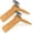20 Pack, variant on Wooden Hangers with Rotatable Black Hook, Set of 20 - & Slim for Coats, Suits, Dresses