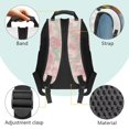 thumbnail image 4 of HUISEFOR Camo Pink Bow Backpack for School Kids Girls Lightweight Large Capacity School Bag with Side Pockets, 17 Inch Breathable Comfortable Kindergarten Backpack for Girls, 4 of 7