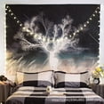 thumbnail image 1 of Papel pintado de estilo nórdico digno de Instagram para dormitorios, con diseño de renos, hecho de terciopelo grueso, 150 x 130 cm., 1 of 3