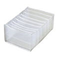 thumbnail image 1 of Closet Drawer Organizer Mesh Separation Box for Clothes Storage, Washable Wardrobe Organizer with Compartments for Jeans, Foldable Clothes Storage Box for Bedroom Drawer Organization, 1× Storage Box, 1 of 9