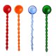 thumbnail image 1 of Cucharas de vidrio con rosca de tornillo, agitadores y cucharas de vidrio resistentes al calor para café expreso, té, helado, postre, 4 Uds., 1 of 5