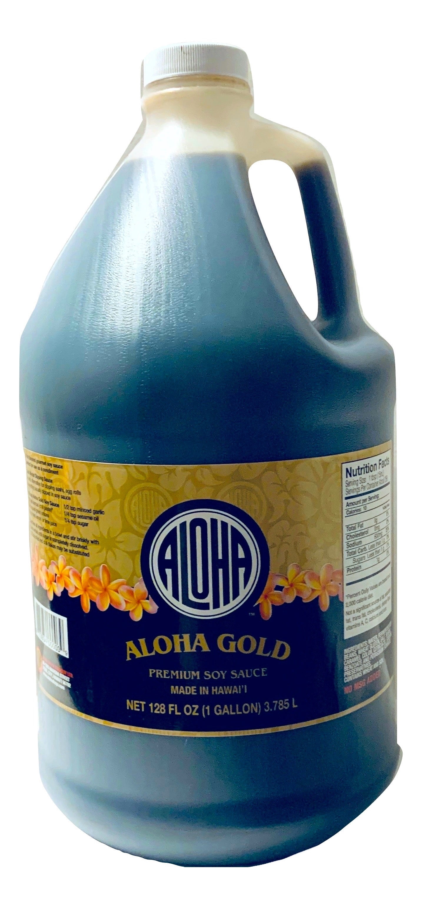 Aloha Hawaii Original Blend Hawaiian Shoyu Soy Sauce 1 Gallon (128 ounces)