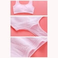 thumbnail image 4 of KyCheLot Tshirt Bra for Girls School Dailywear Solid Color Breathable Comfort Training Bras for 8-12 Years, 4 of 5
