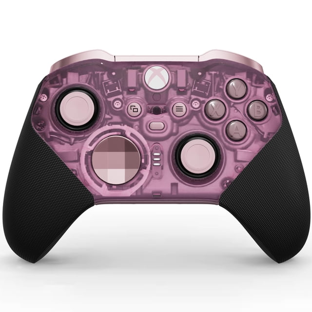 Controlador inalámbrico Xbox Elite Series 2 Core | Rosa translúcido | Consolas, PC y dispositivos en la nube | Palancas analógicas ajustables | Bloqueos de gatillo