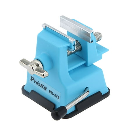 Pro'sKit PD-372 Mini Vise Bench Working Table Vice Bench for DIY Jewelry Craft Mould Fixed Tool (Jaw opening (Best Bench Vise For The Money)