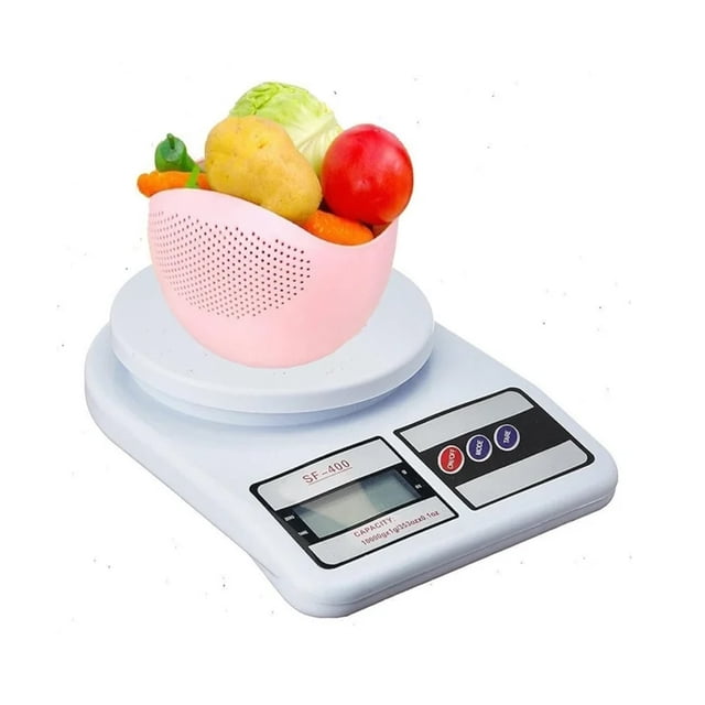 Báscula Digital de Cocina SF-400 Alta Precisión 10kg con Función TARA