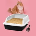 thumbnail image 5 of Litter Box with with High Side Heighten Semi Enclosed Removable Easy to Clean Toilet Kitty Litter Tray. , Blue, 5 of 10