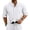 White, variant on GrmtClth Mens Linen Shirt Long Sleeve Button Down Beach Shirts Casual Solid Plain Roll-Up Sleeve Shirts Band Collar Summer Tops Black XL