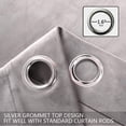 thumbnail image 2 of Velvet Curtains 84 inches Long Soft Velvet Curtains Grommet Velvet Thermal Insulated Curtains Window Treatment for Bedroom Light Filtering Velvet Curtains Set of 2 Panels, 2 of 7