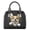 Black-Corgi Dog, variant on Lion Printed Satchel Handbags for Women Pu Leather Crossbody Bag Satchel Clutch Waterproof Shoulder Crossbody Top Handle Purse for Party Travel Walking, Black