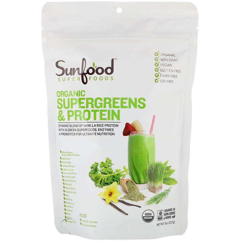 Sunfood SunFood Superfoods Supergreens & Protein, 8 oz