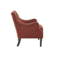 thumbnail image 4 of Madison Park Qwen Button Tufted Accent Chair with Spice Finish MP100-1054, 4 of 4