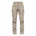 thumbnail image 4 of Womens Tactical Pants Stretchy Waterproof Quick Dry Ripstop Hiking Work Cargo Work Trousers with Pockets for Outdoor & Hiking S, 4 of 4