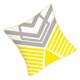 thumbnail image 3 of Funda de almohada Zulema Geometry Yellow 18x18 pulgadas con cremallera, 3 of 7