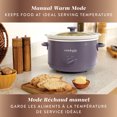 thumbnail image 4 of Crock-Pot Design Series 4.5-Quart Manual Slow Cooker, Purple Potato, 4 of 8