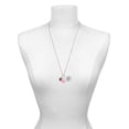 thumbnail image 3 of Delight Jewelry Silvertone Small Chocolate Cupcake with Crystal Sprinkles - Hot Pink Heart Nurse Strong Zoe Necklace, 3 of 4