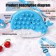 thumbnail image 5 of Bolso De Hombro Con Forma De Ballena, Bolso De Juguete Sensorial Con Burbujas De Empuje, Bolso Cruzado De Silicona Para Aliviar El Estrés Y Juguete Antiansiedad Para Niños Y Adultos Scienceny AP006800-02, 5 of 6