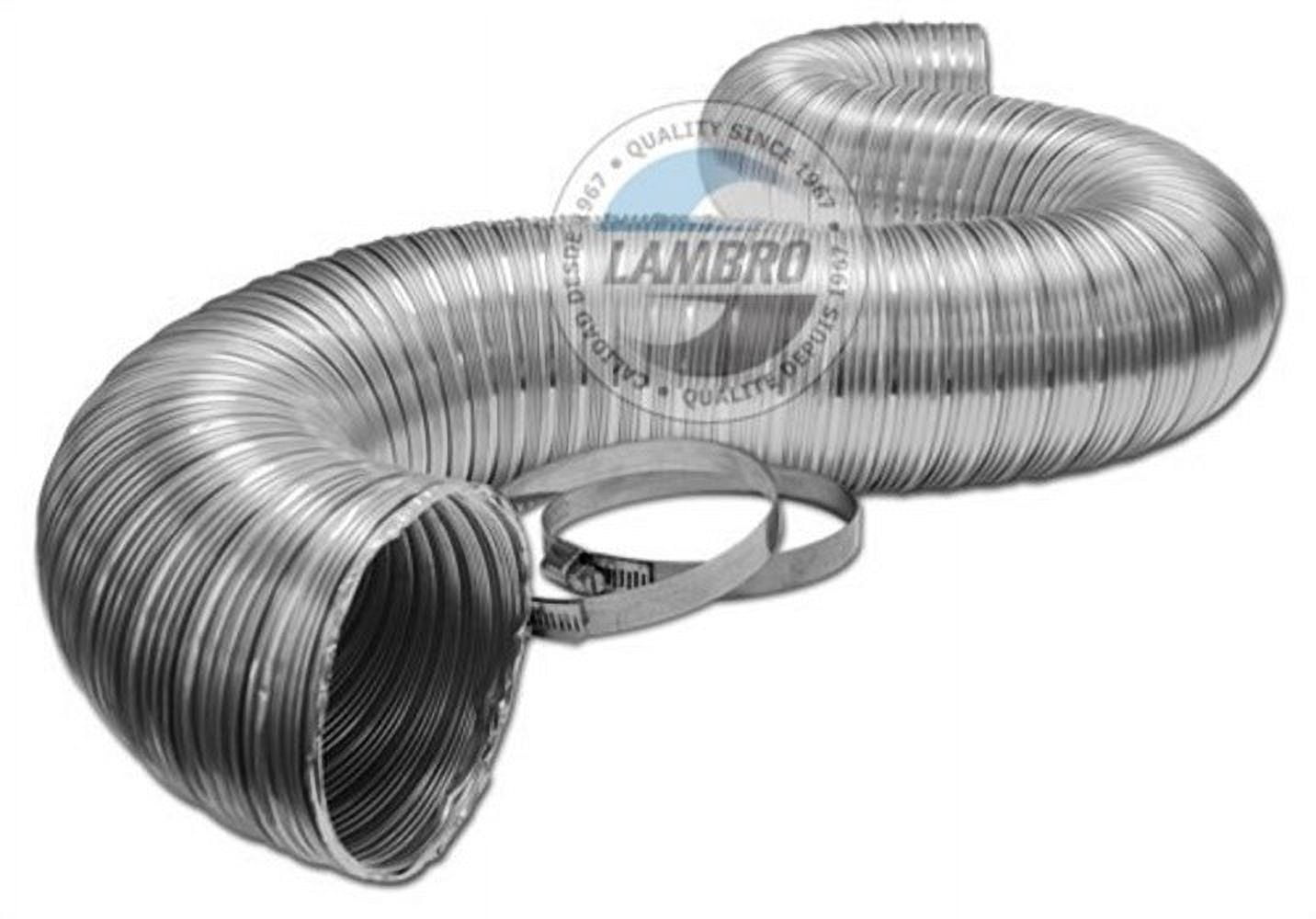 Lambro 302UL Aluminum Flexible Ducting, 4" x 8'