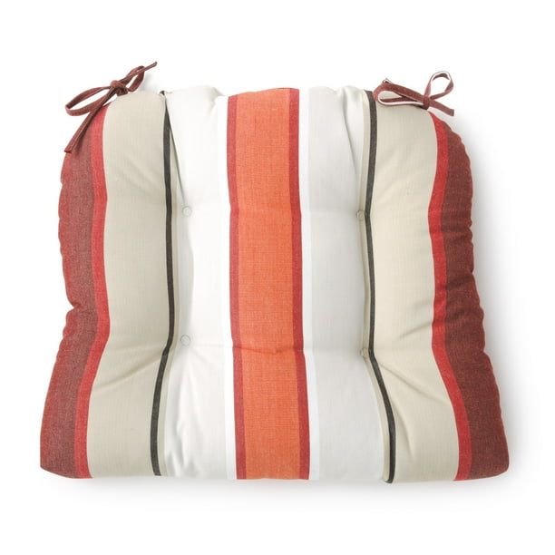 Better Homes & Gardens 2Pack Striped Outdoor Wicker Seat Cushions in
